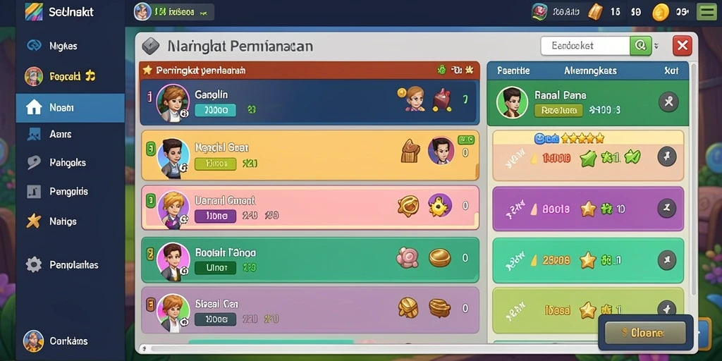 Tangkapan layar dari salah satu karakter yang menarik.