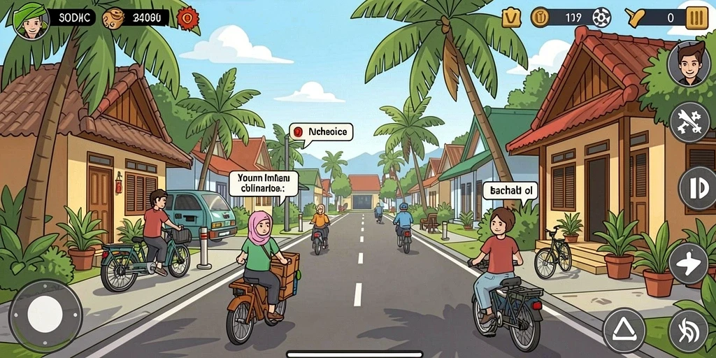 Screenshot menampilkan tantangan seru yang harus diselesaikan pemain.