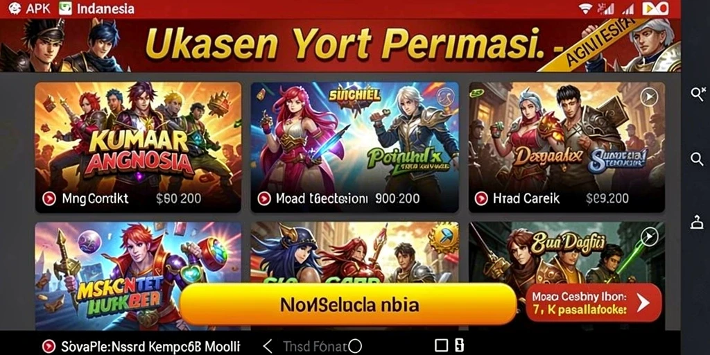Momen seru saat bertarung melawan bos game.